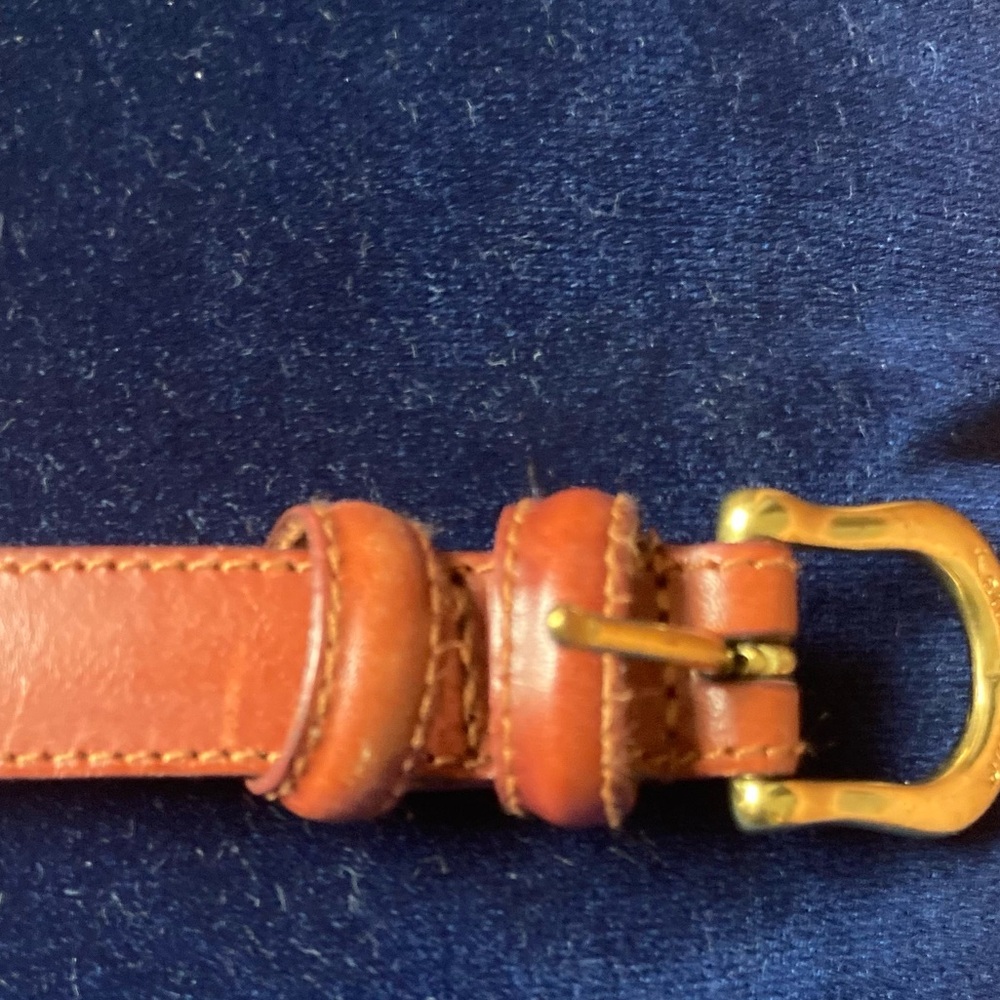 BEAUTIFUL COLOR AND QUALITY!Kenneth Cole leather belt 3/4 in.-Cognac S/M